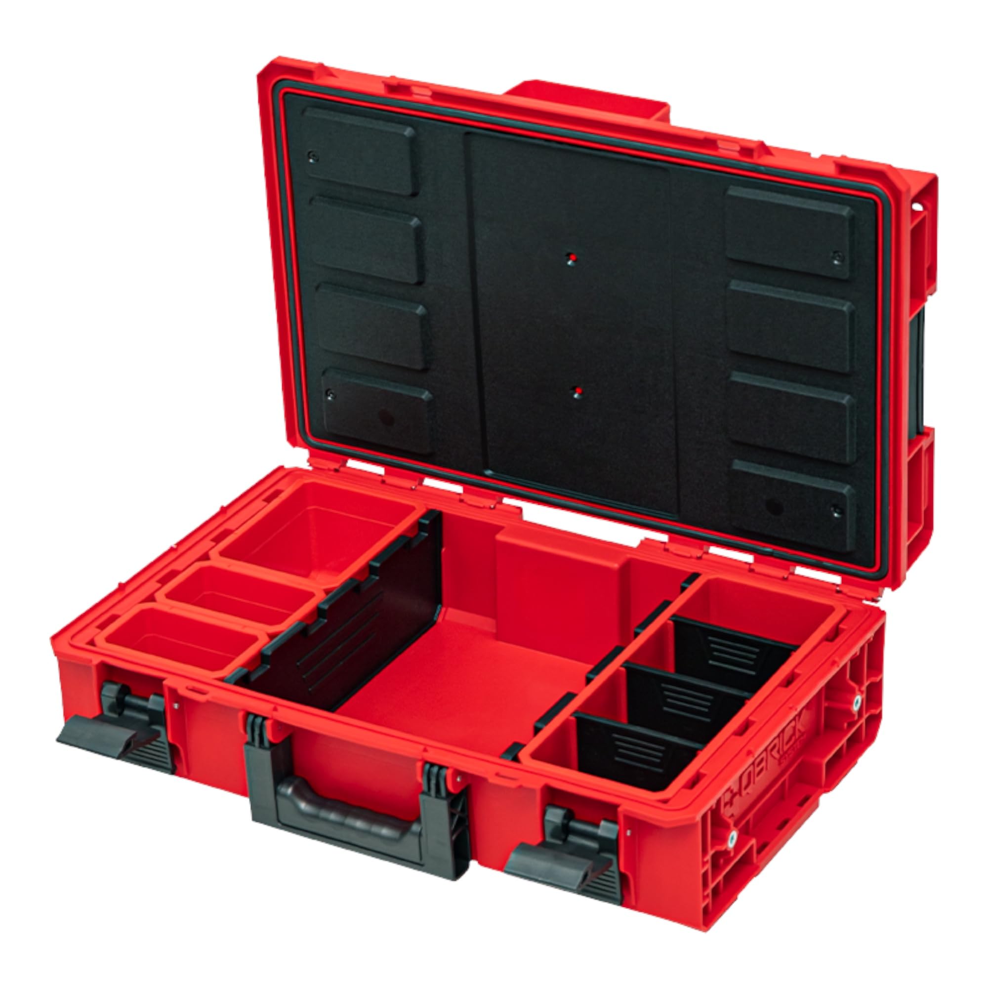 Toolbrothers RHINO ONE 200 2.0 Expert RED ULTRA HD Custom walizka narzędziowa organizer modułowy 585 x 385 x 190 mm 15,4 l można układać w stos IP66