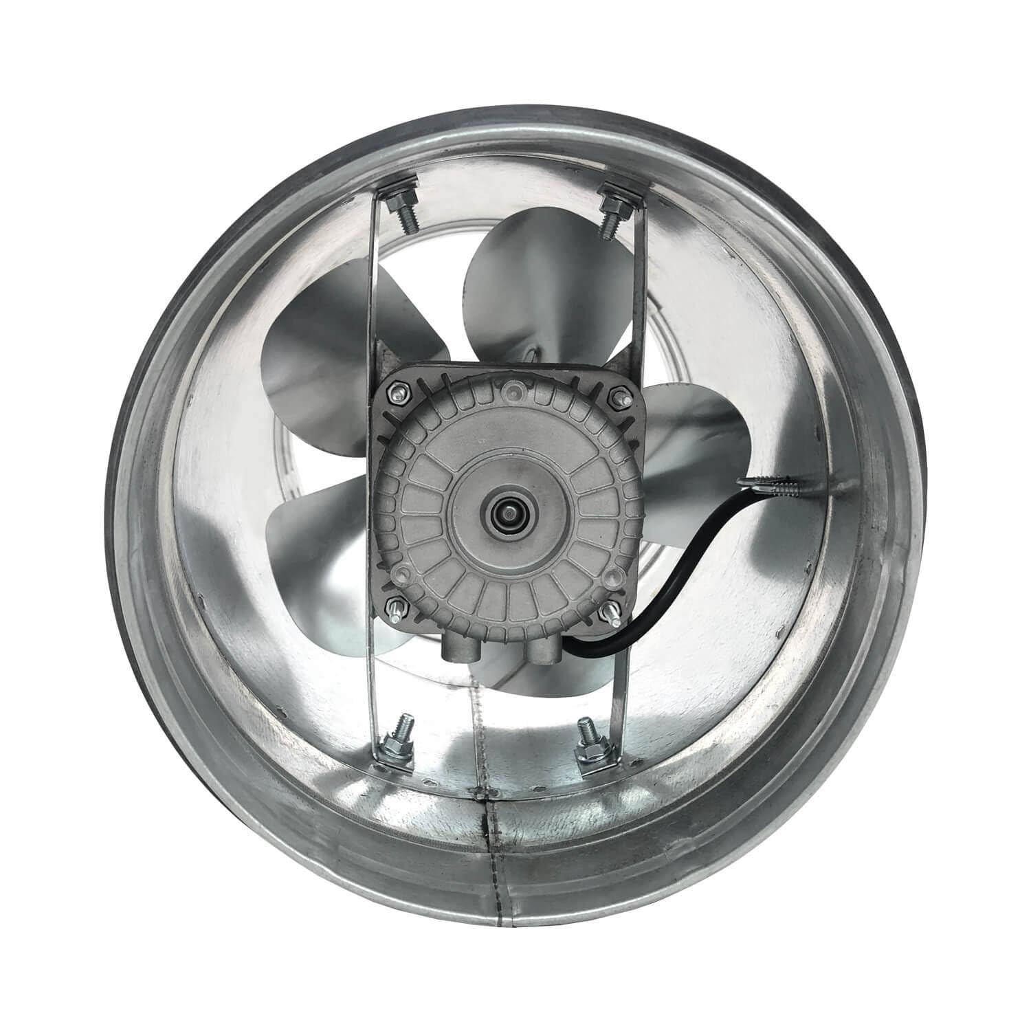 Extractor Helico-centrífugo de Alto Rendimiento para Conductos - 300 mm/Acero Galvanizado
