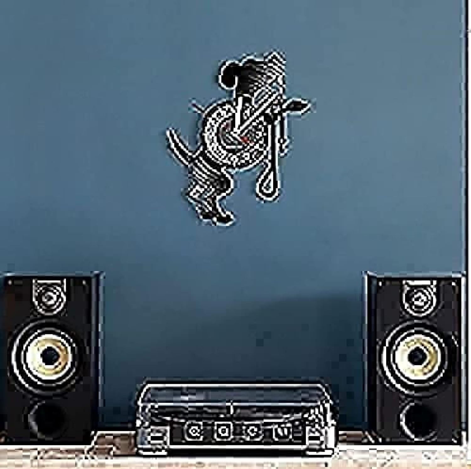 Wall Clocks for Living Room Music Vinyl Wall Clock 30cm Dog Breed Training Pet Shop Wall Doggy Training Vinyl Record Wall Art Dog Lovers Mechanic Battery Powered