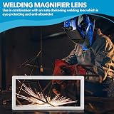 TRQWH 3/Pack Welding Helmet Magnifying Lens 2.0/2.5/3.0 Diopter Eye-Protecting Welder Accessories Magnifier Cheater Lens (2.0 Diopter) - 2