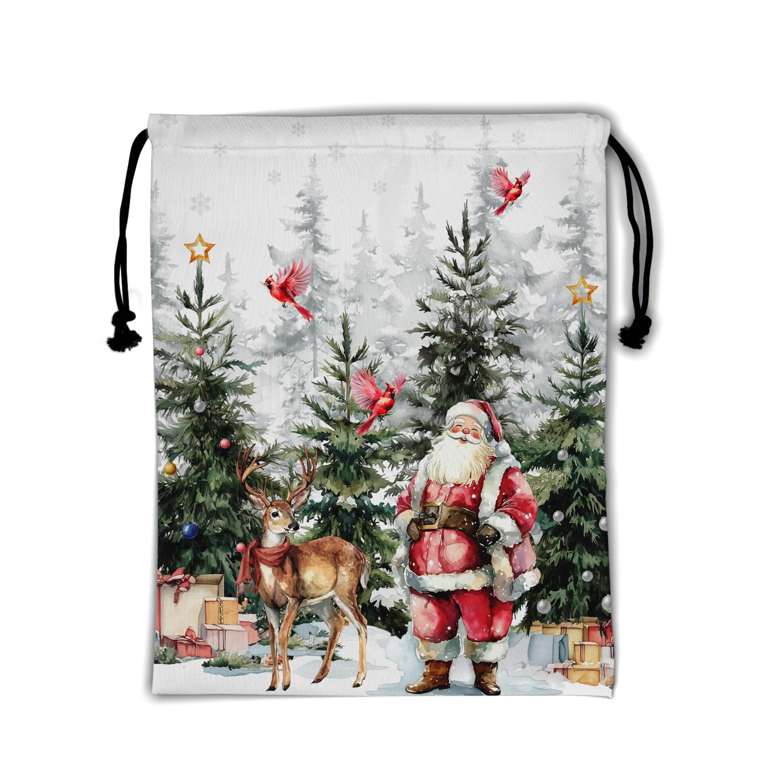 Santa Claus Gymnastics Grip Bags Small Drawstring Gym Bag