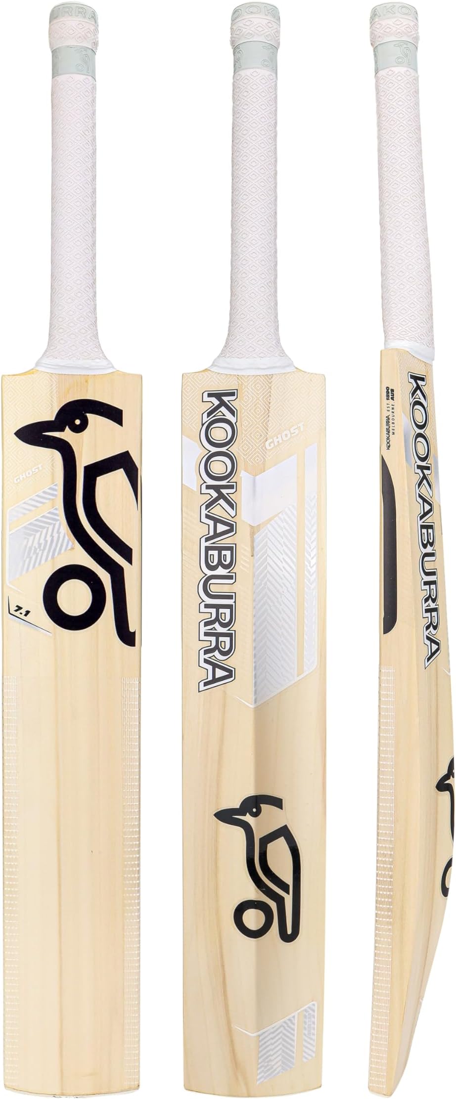 Kookaburra Ghost 7.1 Junior Cricket Bat - Size 5, White