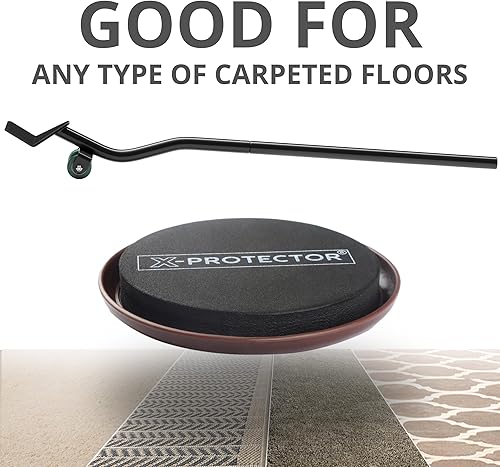 Miniatura 3 de X-Protector Deslizadores de Muebles para Alfombras y Juego de Herramientas Elevadoras de Muebles - 4 PIEZAS Deslizadores de 3 1/2" para Muebles