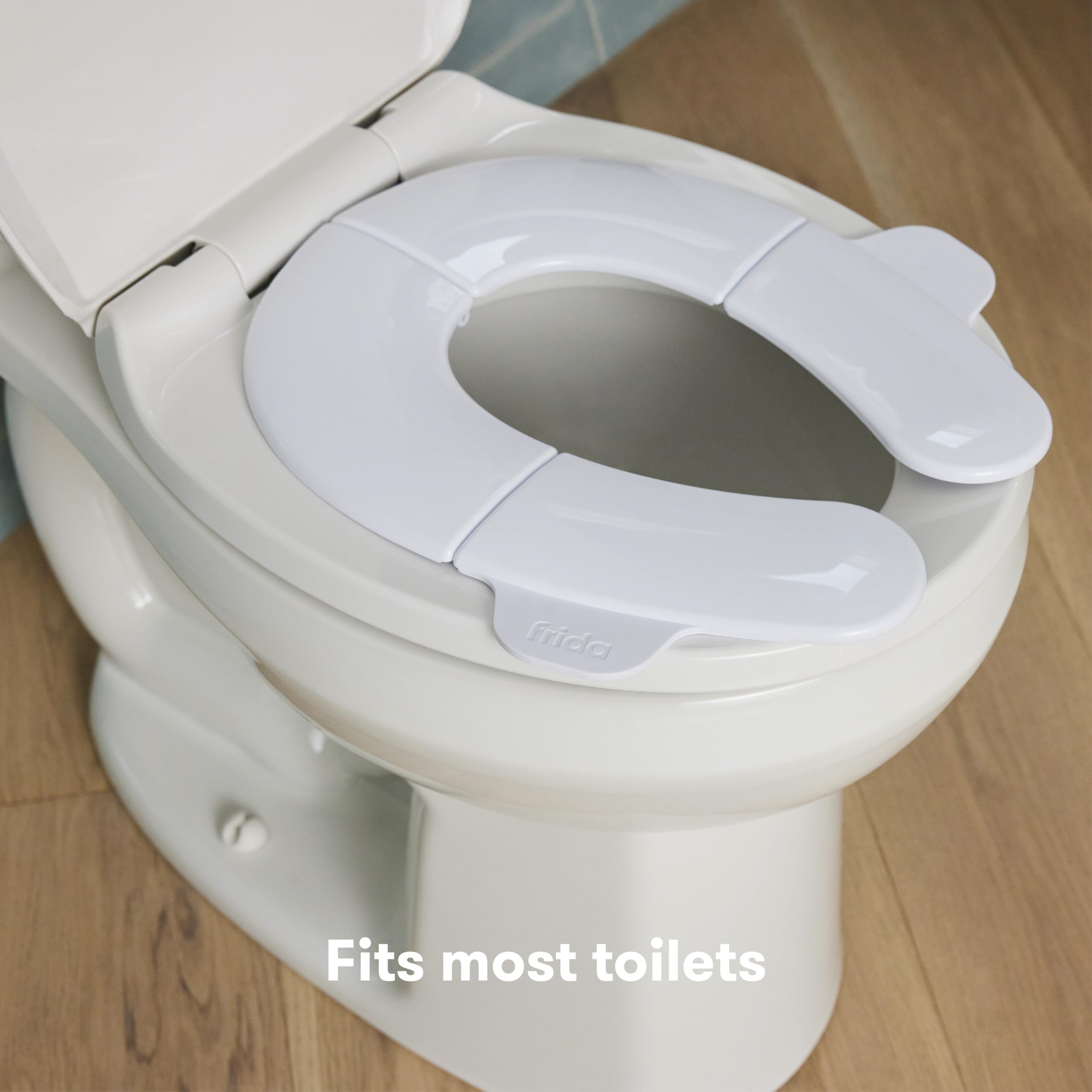 Frida Baby Fold-and-Go Potty Seat, White - Image 2