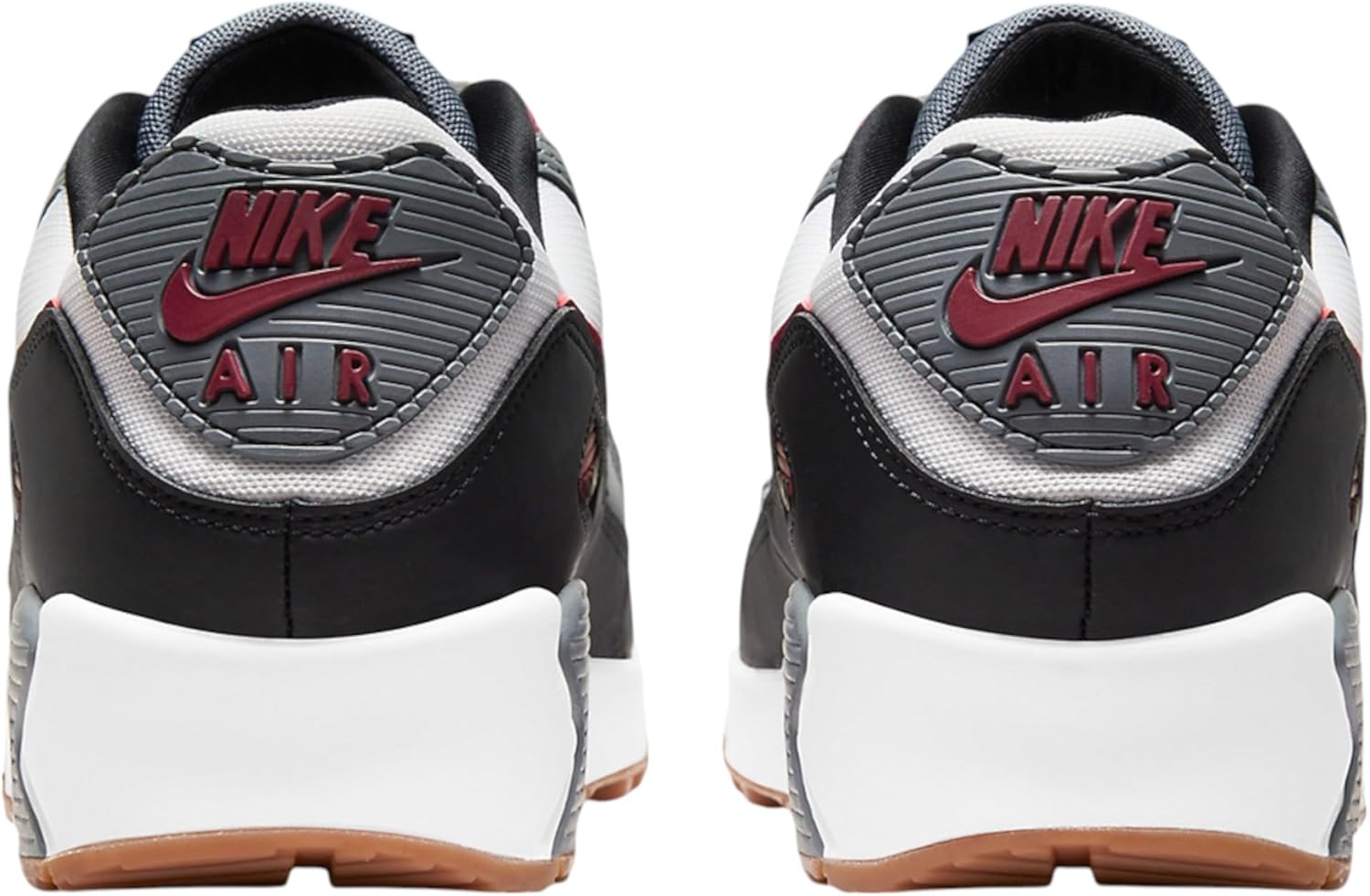 Air Max 90 Mens Running Shoes (White/Cool Grey/Black/Team Red)