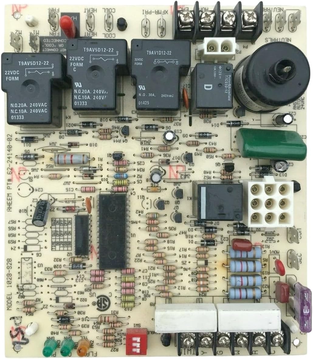 Furnace Control Circuit Board for Rheem Rudd 62-24140-02 1028-928 OEM Control Board