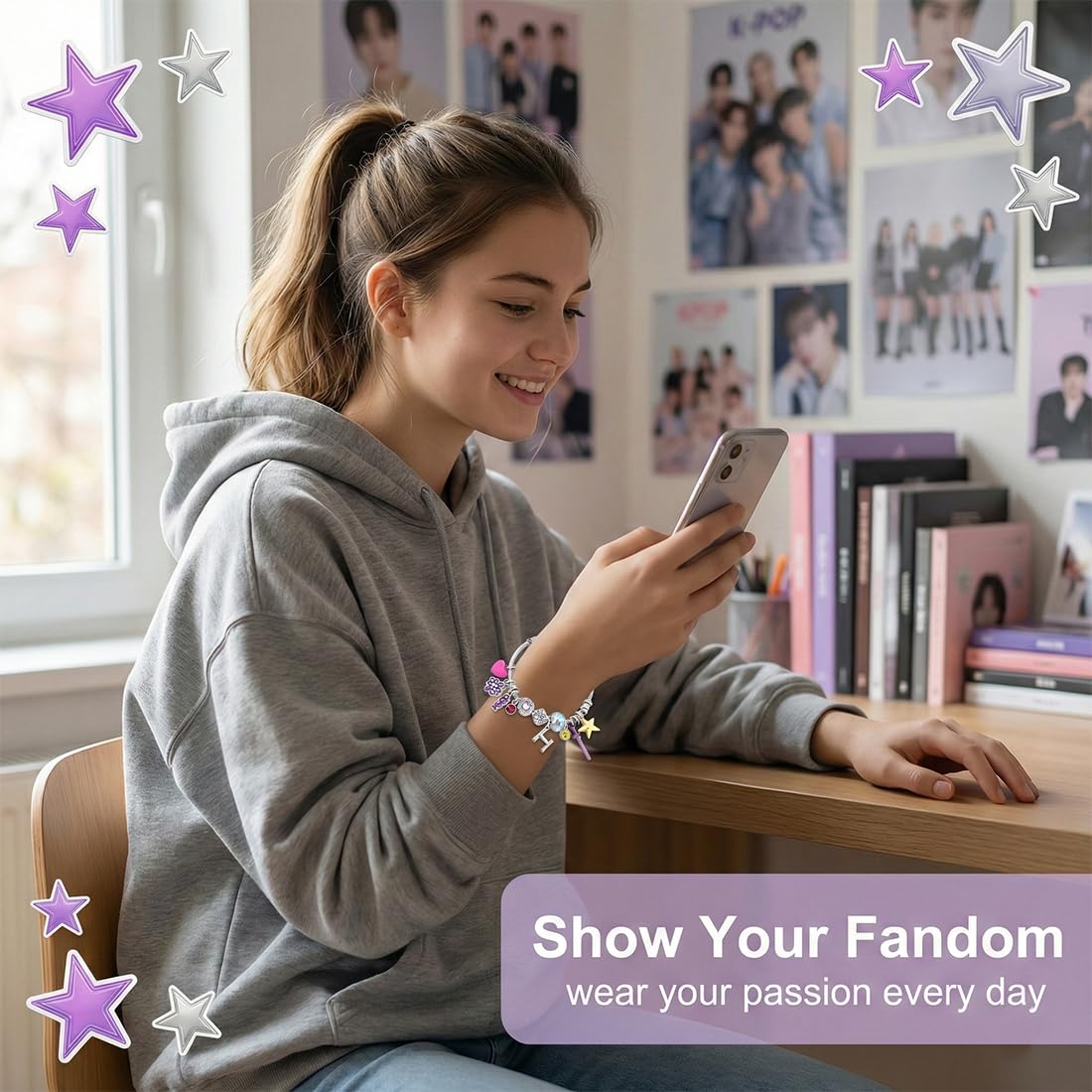 Pulsera Kpop 2026 Set Regalo con Tarjeta Accesorio Joya para Fans Colección