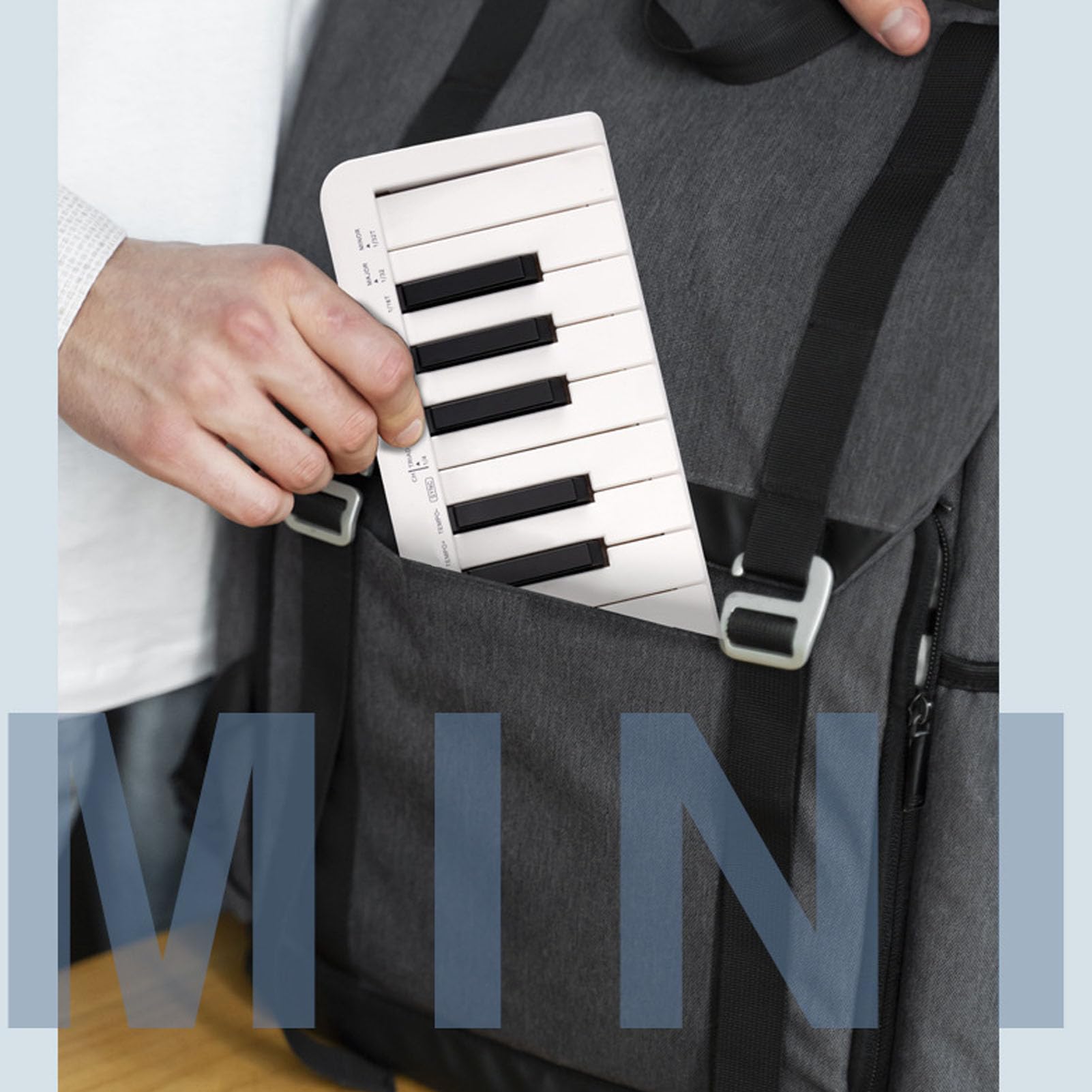 Controlador de Teclado MIDI, 25 Teclas Sensibles Conexión Inalámbrica Controlador de Teclado MIDI Inteligente para Producción Musical