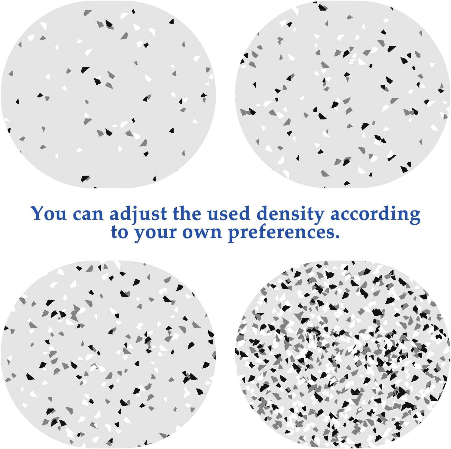 Epoxy Floor Flakes for Garage, Blend Color Chips Concrete Floor Coatings Decorative Paint Flakes for Walls Paint Interior Exterior (Black,White,Blue,Grey, 6.6lb)