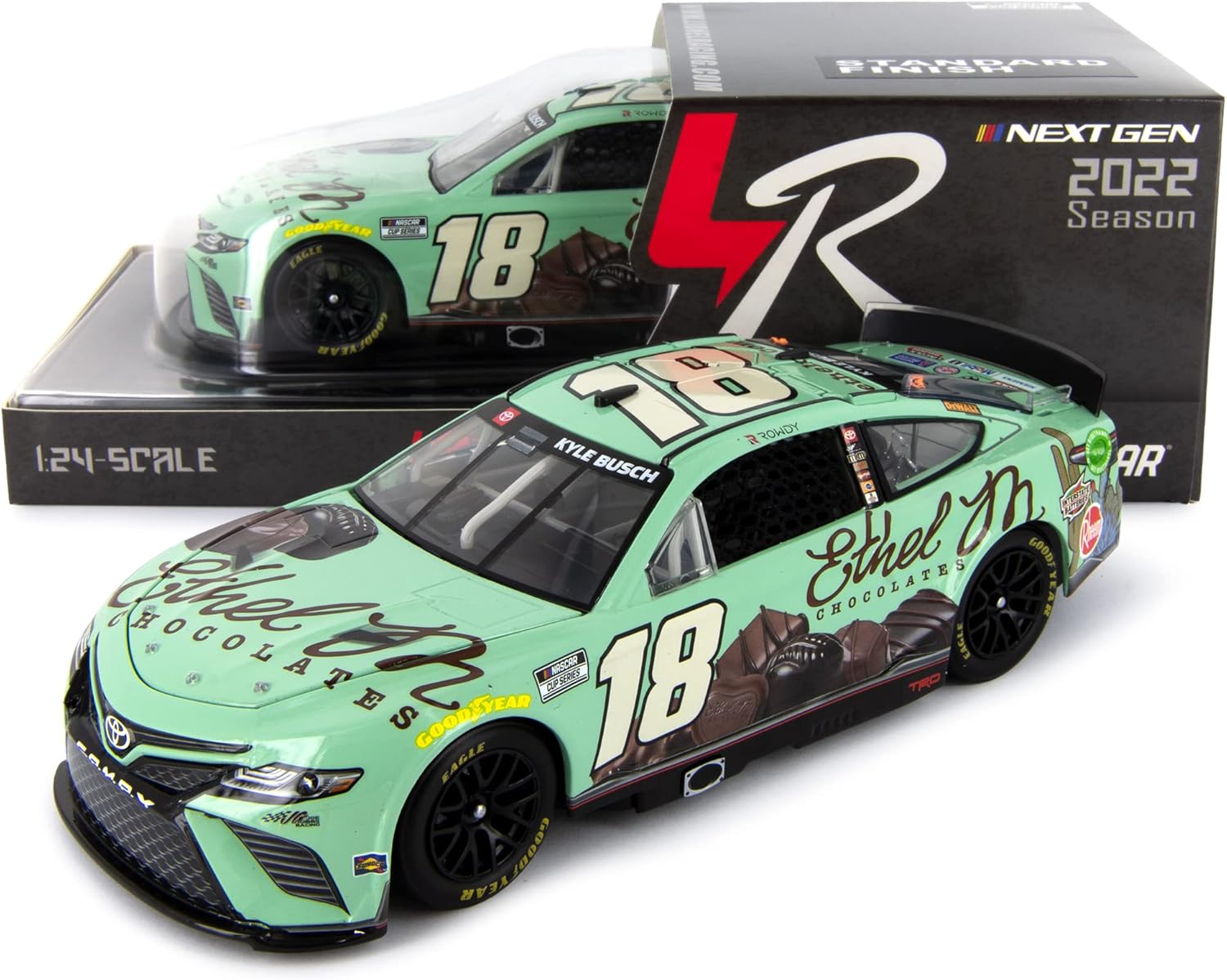 Lionel Racing Kyle Busch 2022 Ethel M Chocolates Diecast Car 124 Scale Toys & Games