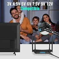 cshare Univerzális Hálózati Adapter 40W - 3V-12V Állítható Tápegység 7 Cserélhető Csatlakozóval és USB Porttal - LED, Router, Kamera Kompati 7