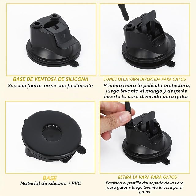 Foto 5 de 7 de Romon Juguetes para Gatos, Negro 7 Pcs Juguetes Gatos Interactivos