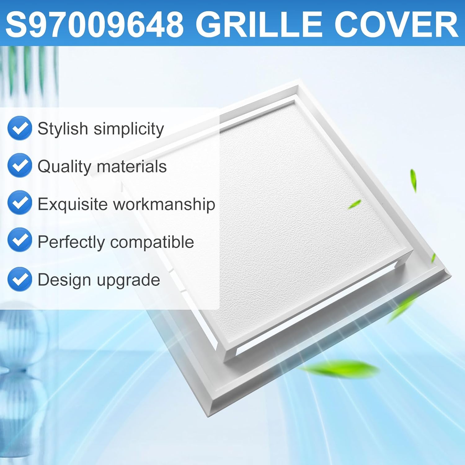 S97009648 Bathroom Fan Cover Grille Fits for Broan NuTone 681 682