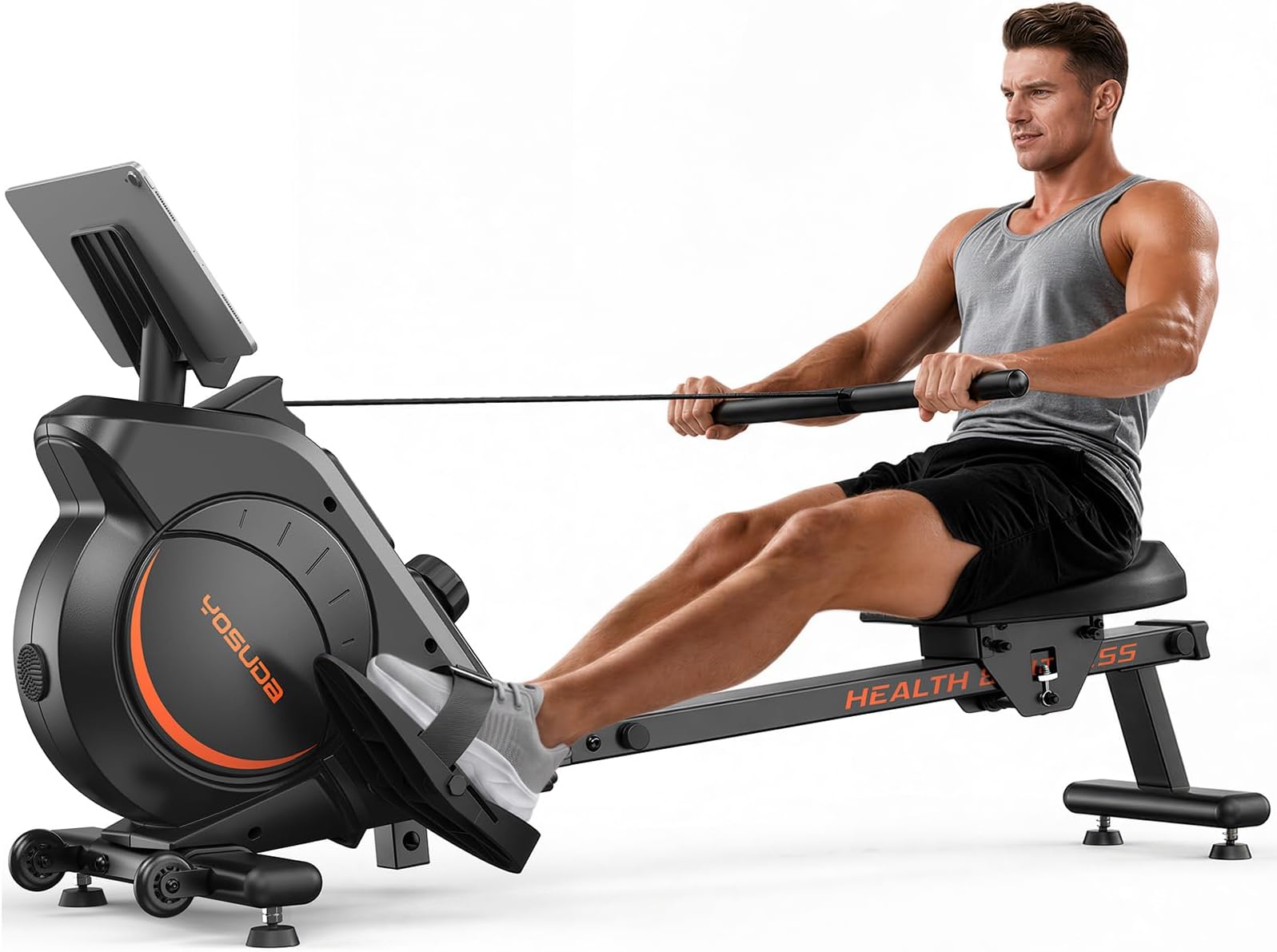 YOSUDA Magnetic Rowing Machine for Home - Rower Machine Use with Bluetooth, App Supported, Rowing Machine for Beginners to Athletes, Comfortable Seat Cushion