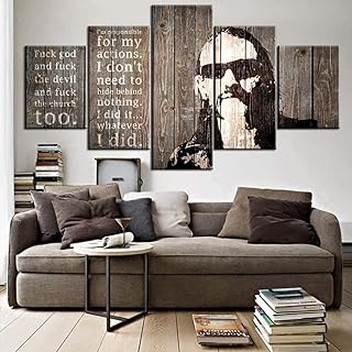 Bntchua Stampe E Quadri su Tela Texture Vintage, in Legno, Personaggi Famosi 200 * 100 Cm (Senza Cornice) Quadro su Tela, Decorazione Parete Camera da Letto Soggiorno Camera da Pranzo Cucina, Bagno,