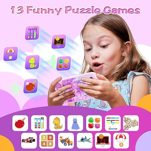 Miniatura 6 de Teléfono infantil para niños de 3 a 8 años, juguete de aprendizaje y juego para niños, regalo de cumpleaños de Navidad para niñas y niños de 3, 4,