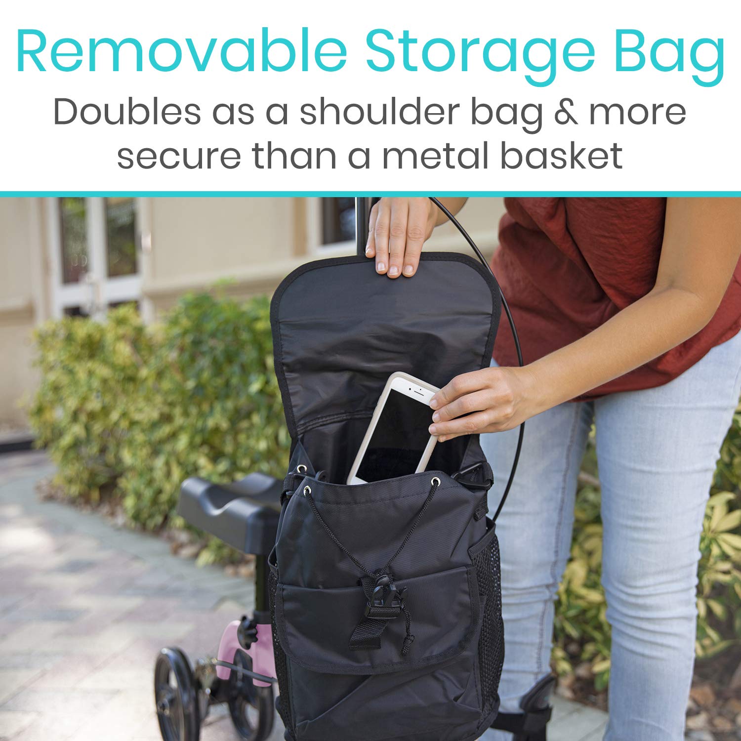 Vive Mobility Knee Scooter Walker for Foot Injuries Adult Broken Leg