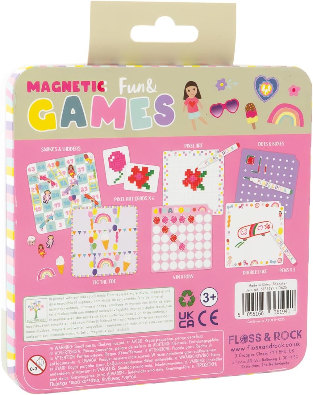 Floss and Rock Dolly Magnetic Games Tin image 2