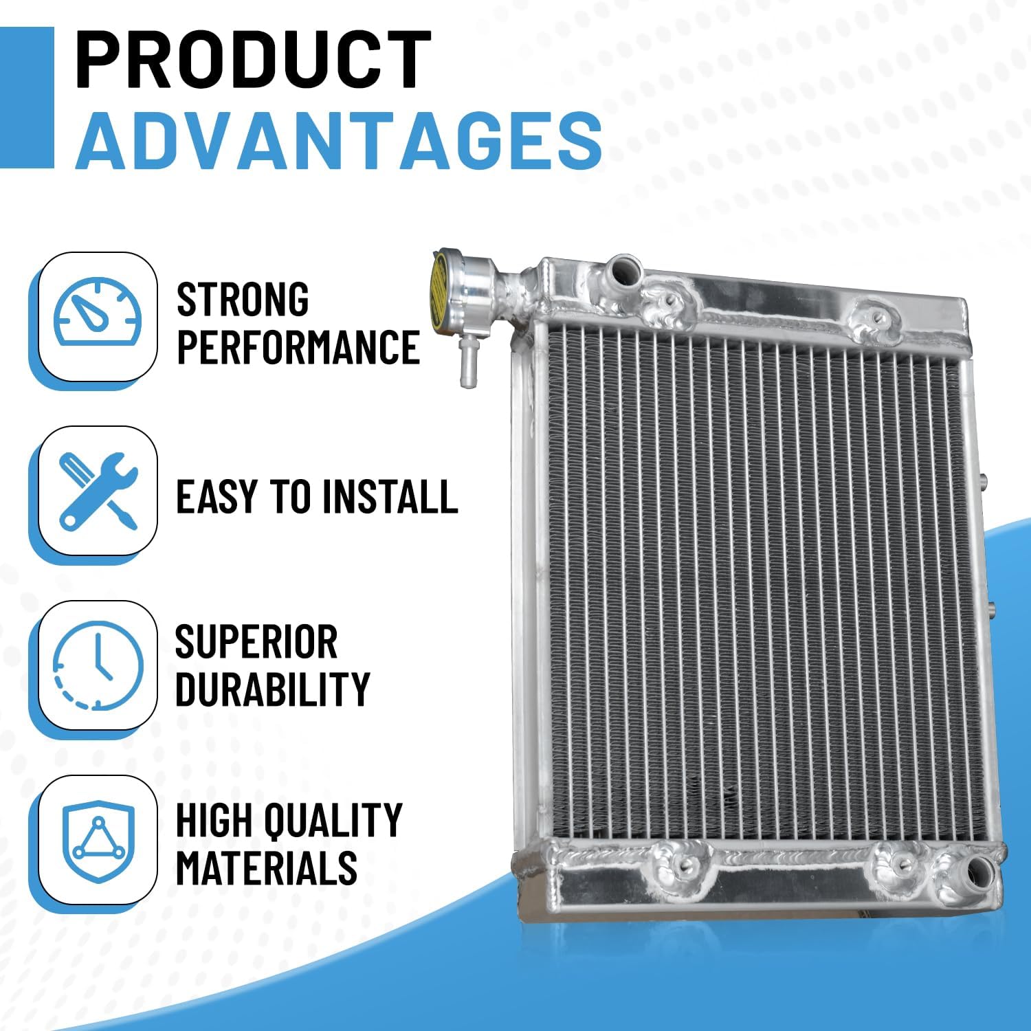 709200410 Upgraded Radiator Compatible with Can-Am Outlander 500 650 800 800R Max 4x4 STD XT EFI EFI XT 2006-2014