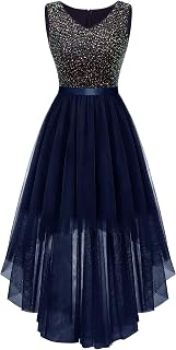 Homecoming Cocktail Formal Dresses 2025 Wedding Guest Party Prom Sleeveless Lace High Low Dress