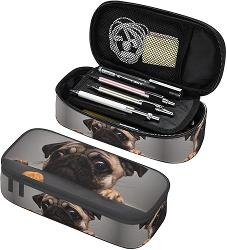 Miniatura 26 de Estuche grande con escamas de sirena de acuarela, estuche para lápices con compartimentos con cremallera, bolsa de lápices para niños, adolescentes