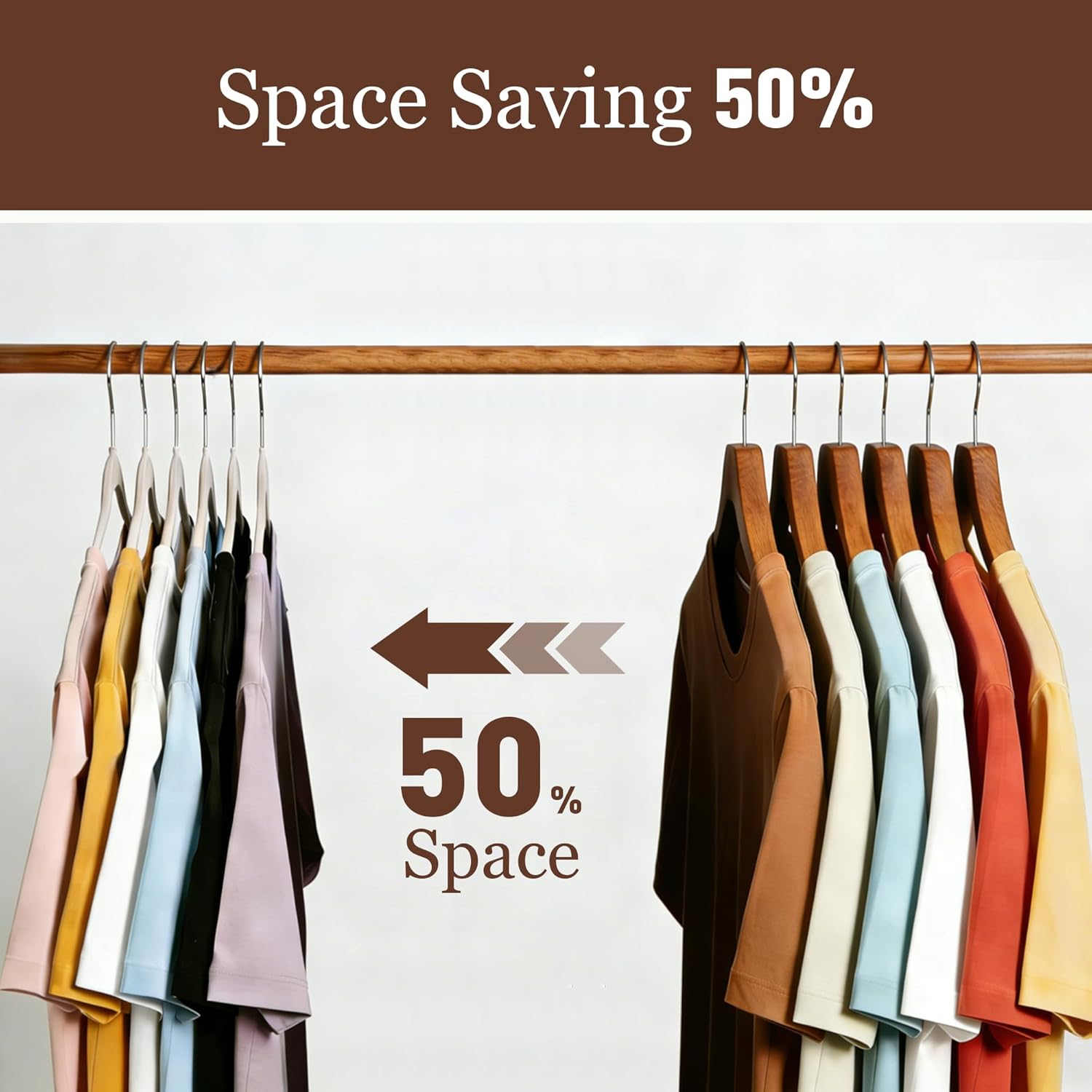 Velvet Hangers 100 Pack, Slim Non-Slip Clothes Hangers Space-Saving for Closet, Heavy Duty for Pants, Coats, Skirts, Jeans, Sweaters and More, Nylon-Flocked, Ivory