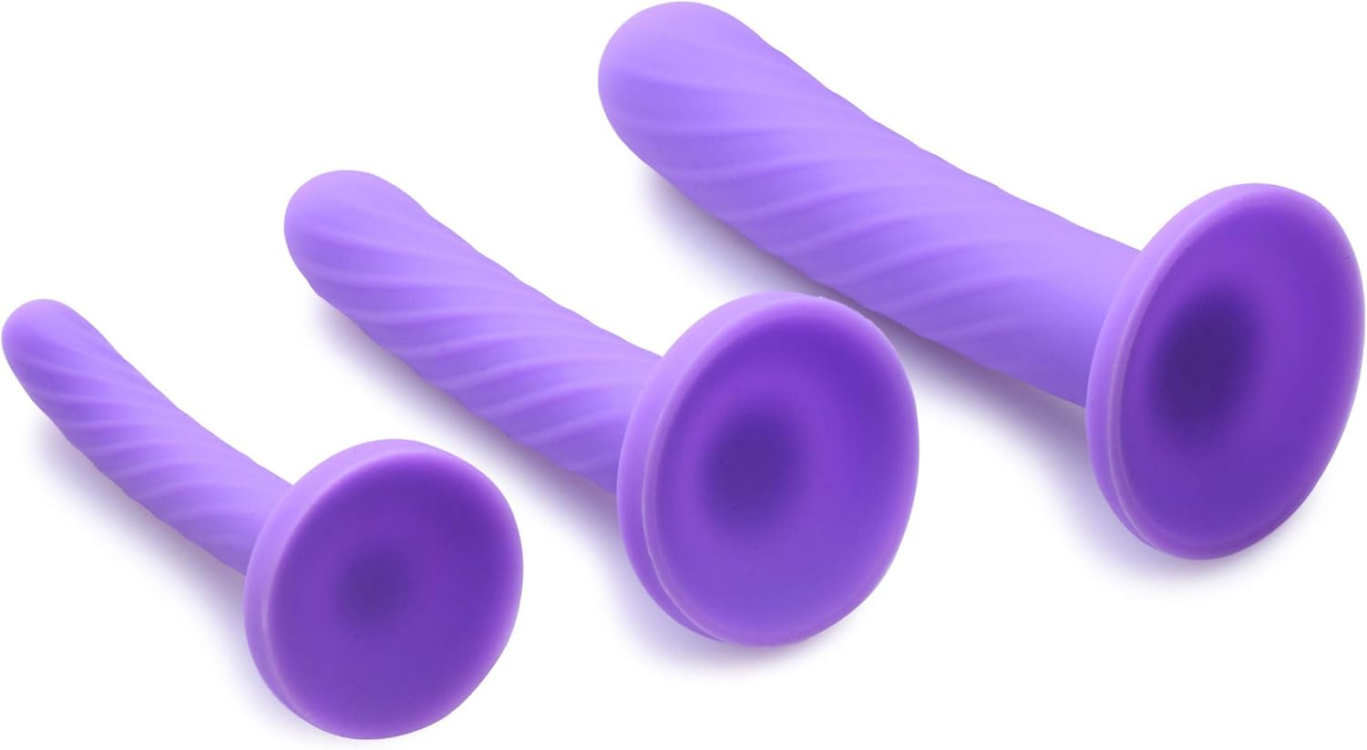 Tri-Play 3 Piece Silicone Dildo Set