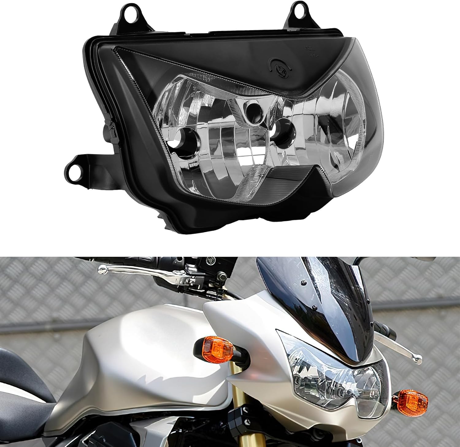Green-L Headlight Head Lamp Assembly Fit for Kawasaki Ninja 250R EX250 2008-2012 Z750 2004-2006 Z1000 2003-2006 Motorcycle