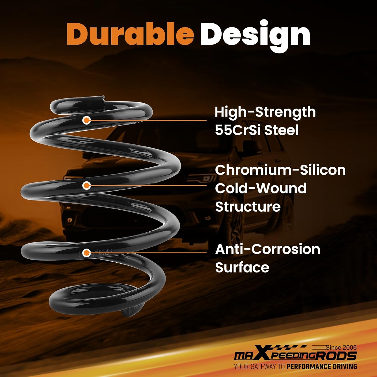 maXpeedingrods 5" Rear Drop Coil Springs Lowering Kit for Chevy C10/GMC C15 1960-1972