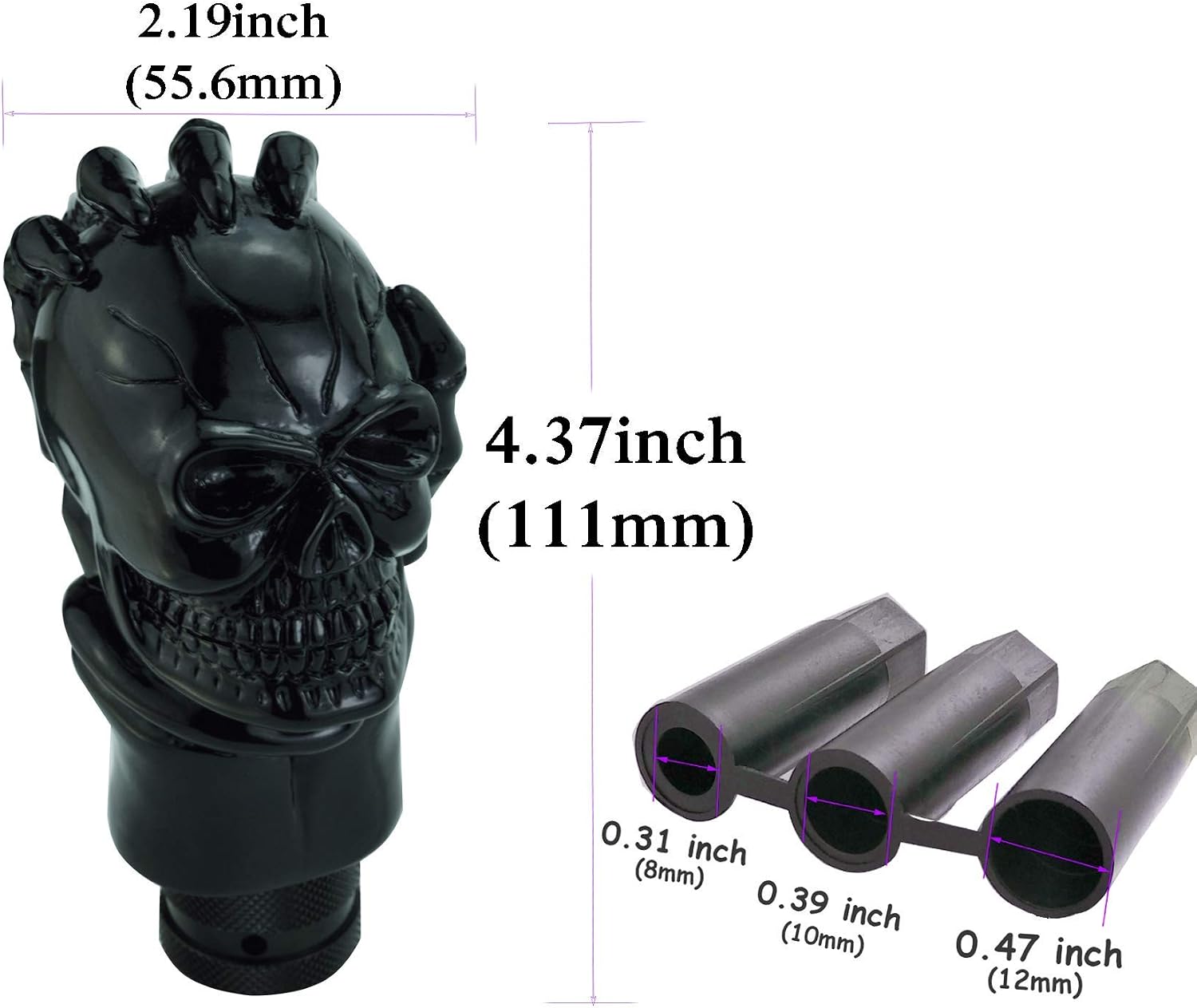 Abfer Grip Shifter Knob Bundle Unique Shift Handle, Fun Car Gear Stick Lever Knobs Shifting Head Replacement for Most Automatic Manual Truck Motor Vehicle image 4