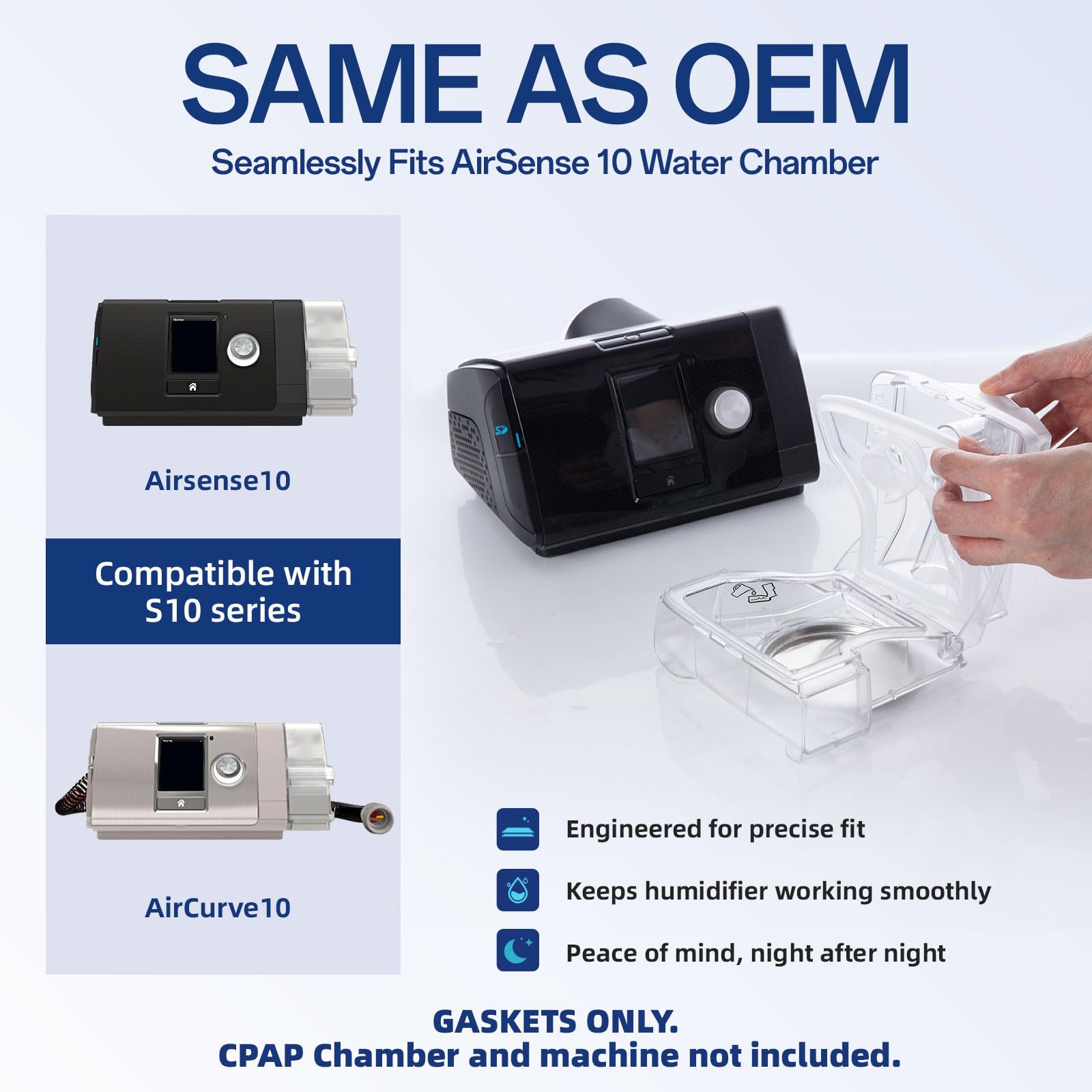 ［新品未使用］ResMed AirSense 10用アクセサリセット Amazon.co.jp: ResMed AirSense 10 水室用交換用ガスケット2個パック