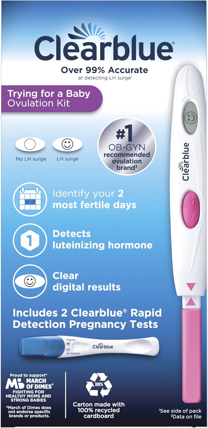 Buy Clearblue Trying for a Baby Ovulation Kit, Featuring 25 Ovulation