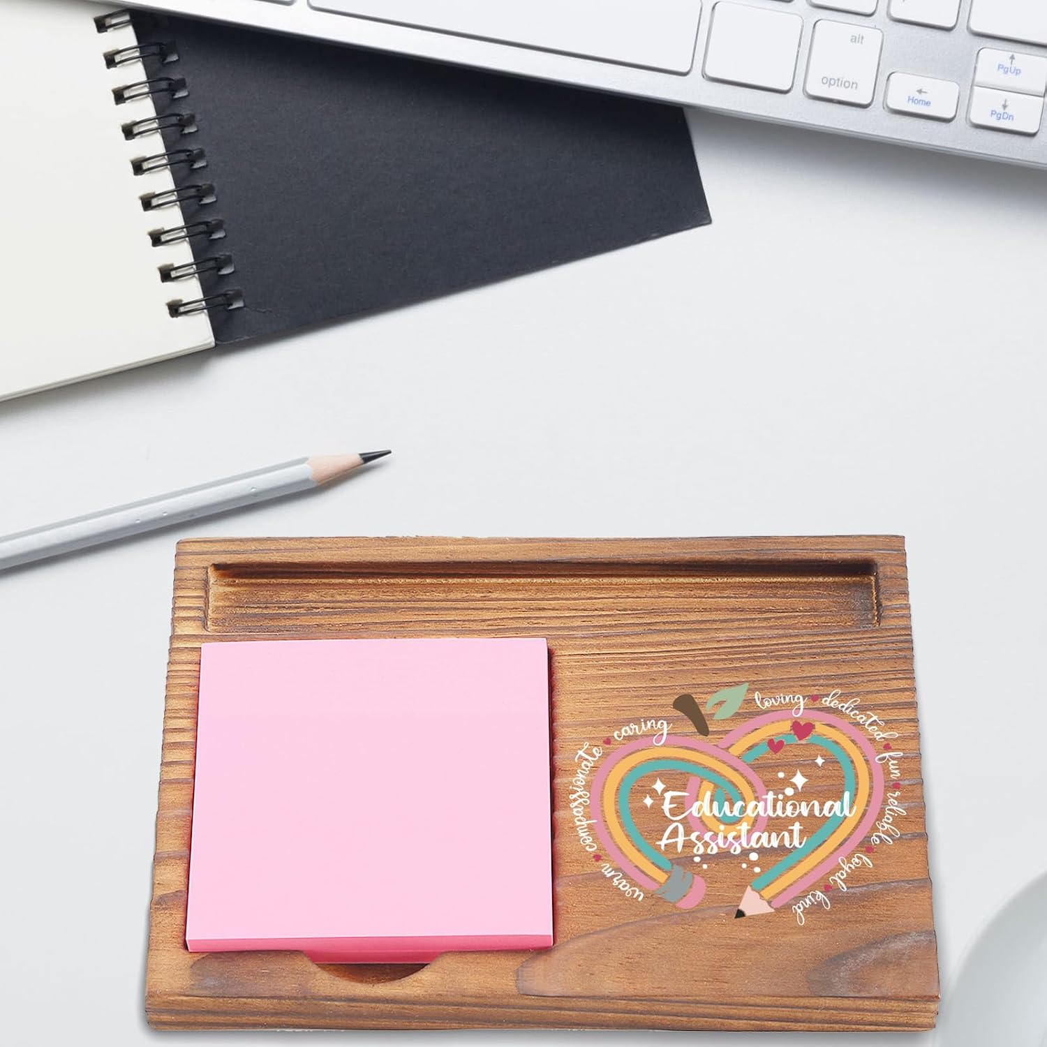 Educational Assistant Sticky Note Holder, Inspirational Gift for Educational Assistants, Desk Organizer for Teachers and School Support Staff, Teacher Appreciation Gift EDP199