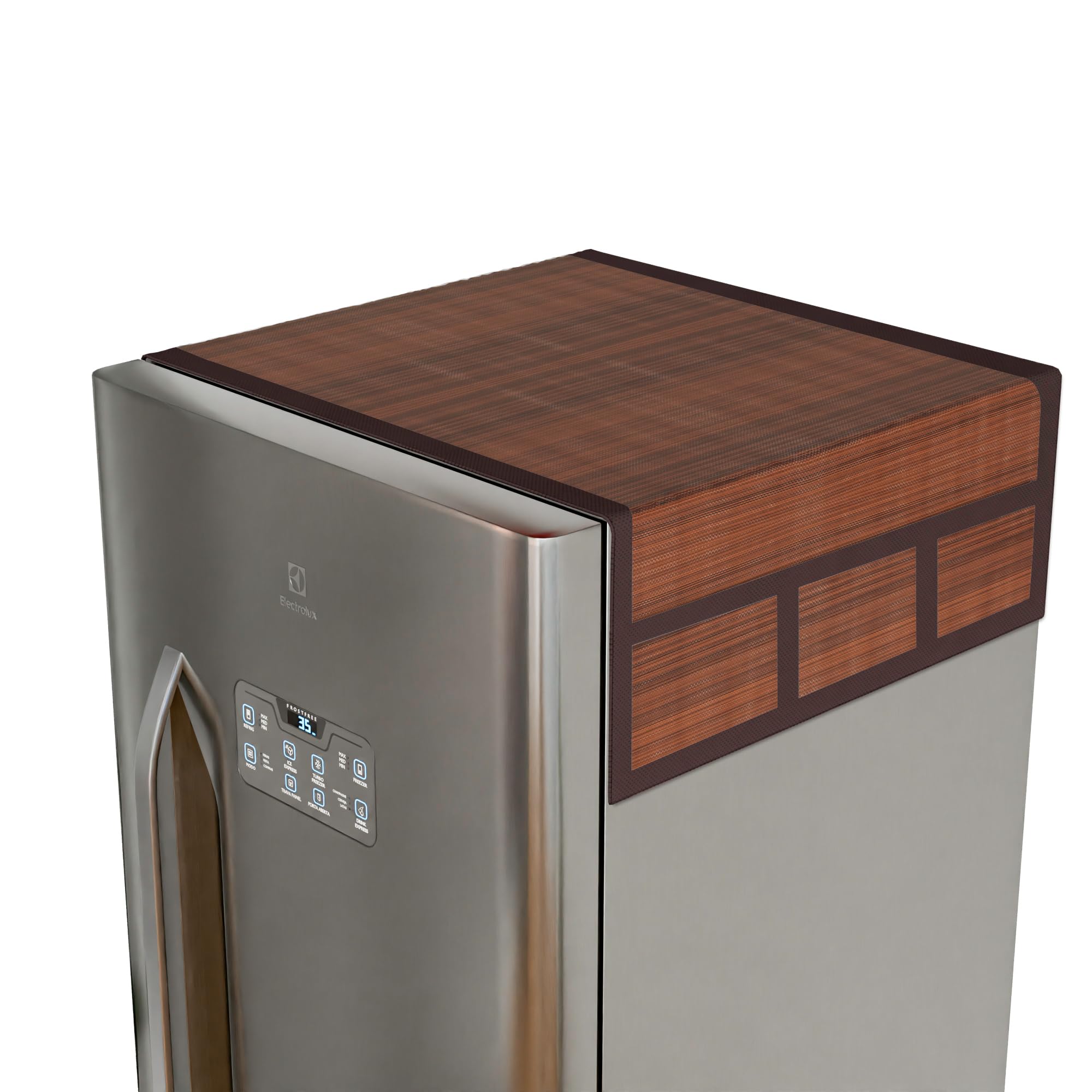 Red Cotton Fridge Cover - Kuber Industries -7