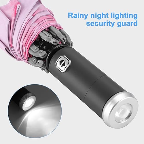 Miniatura 8 de Travel Umbrella Windproof and waterproof Automatic Golf Umbrellas-Compact Travel Umbrella for Rain Lightweight Portable Automatic Strong Waterproof