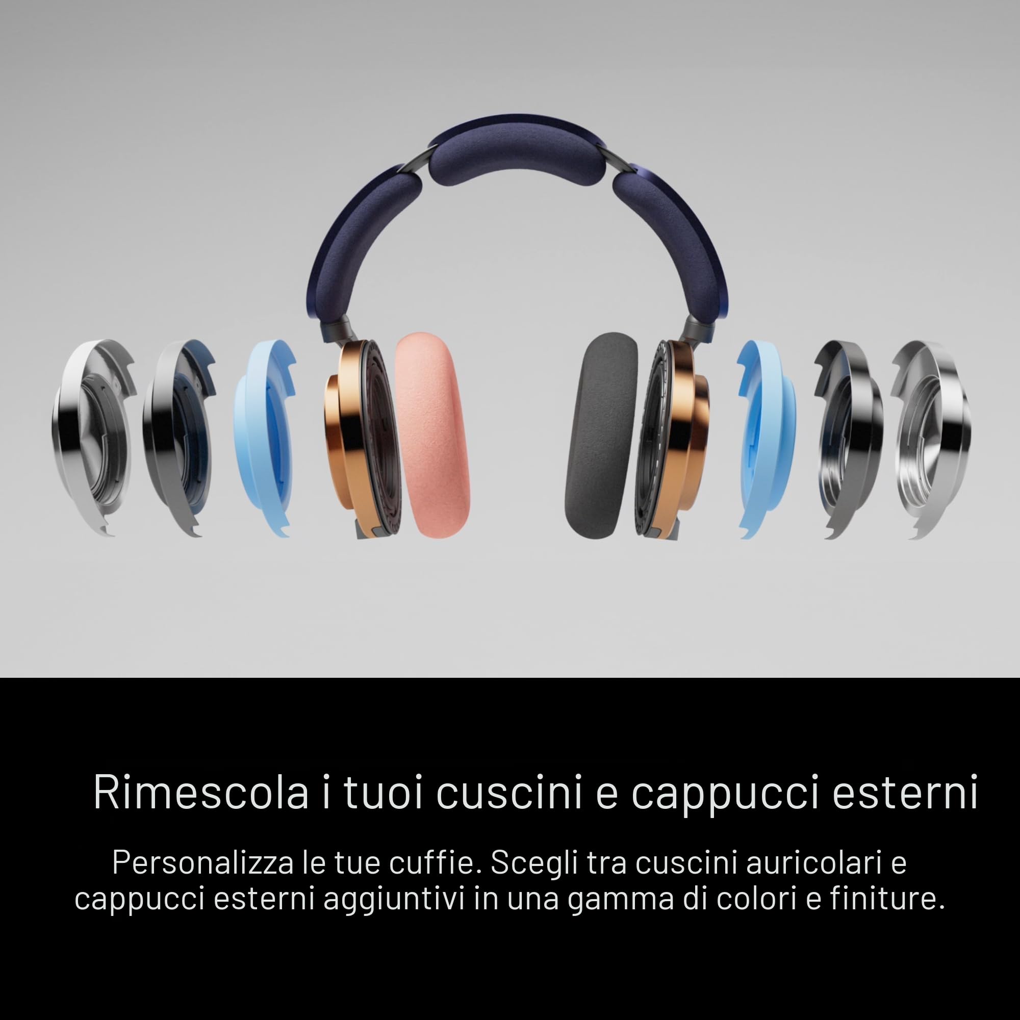 Dyson OnTrac Cuffie senza filo con cancellazione attiva del rumore e fino a 55 ore di ascolto (CNC Copper)