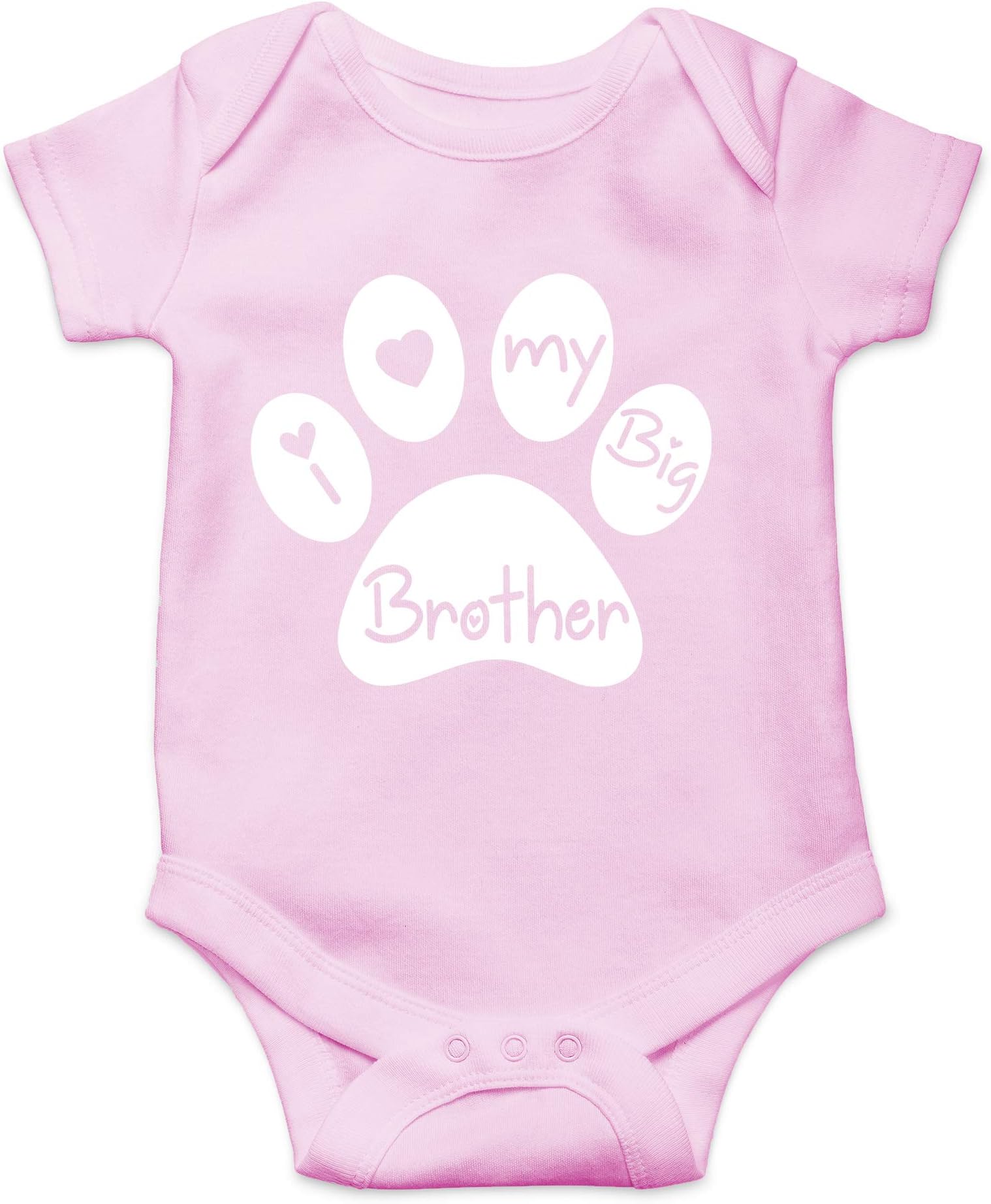 I Love My Big Brother - My Sibling Has Paws New to The Pack - Cute Infant One-Piece Baby Bodysuit