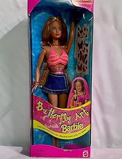 Butterfly Art BARBIE Doll w Cool Decorations (1998)