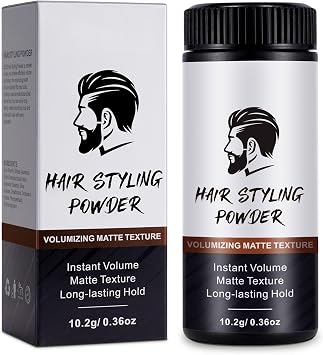 Hair Styling Powder for Men, Hair Texture Powder, Natural Look Mens Styling Powder- Matte Texture Long-lasting Hold- Easy to Apply, non-greasy10g