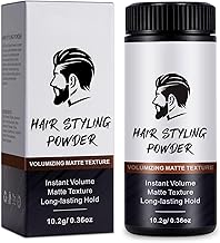 Hair Styling Powder for Men, Hair Texture Powder, Natural Looking Male Styling Powder - Lasting Hold Matte Texture, Non-Greasy, 10g
