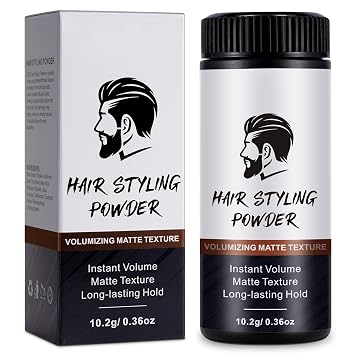 ISUNRISE Hair Styling Powder for Men - Texture Powder - Easy to Apply - Natural Matte Hairstyle - Texturizing and Volumizing - 1 Pc Set, 10g