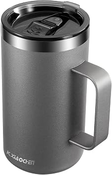 KXIAOCHEN 20 oz Insulated Coffee Mug, Coffee Cup with Lid and Wide Handle