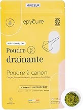EPYCURE - Draining Powder - Detox, Weight Control, Natural Appetite Suppressant - 100% Natural - Guarana, Green Mate, Spirulina - 1 Month - Lactose Free, Gluten Free - Kiwi Apple