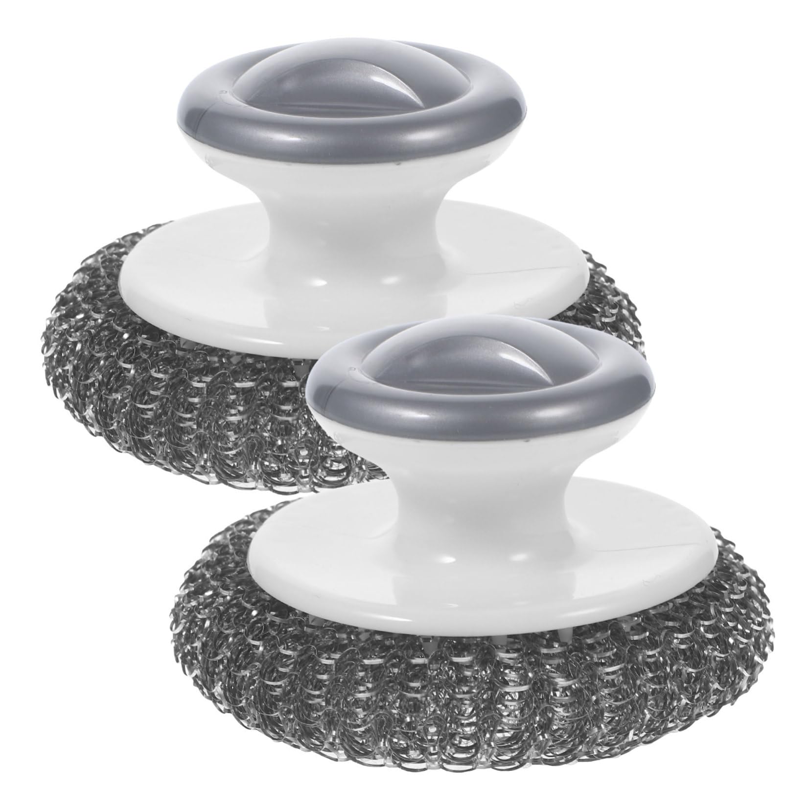 Healeved 10piezas Cepillo De Cocina De Inoxidable Mango Fregador Multiusos para Platos y Superficies Diseño Ergonómico y Antideslizante Resistente y Duradero para Limpieza Efectiva