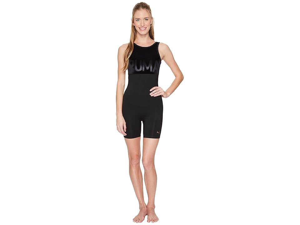 

PUMA Velvet Unitard (Black) Women's Race Suits One Piece