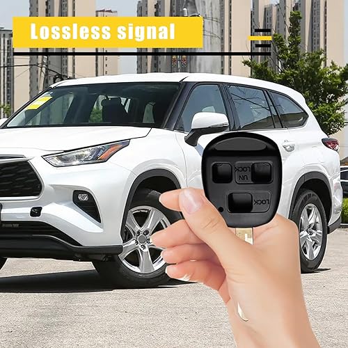 Miniatura 5 de 1 carcasa de llave de control remoto para automóvil, carcasa de repuesto de engranaje de tres agujeros, piezas OEM 385311658, para Vellfire (negro)