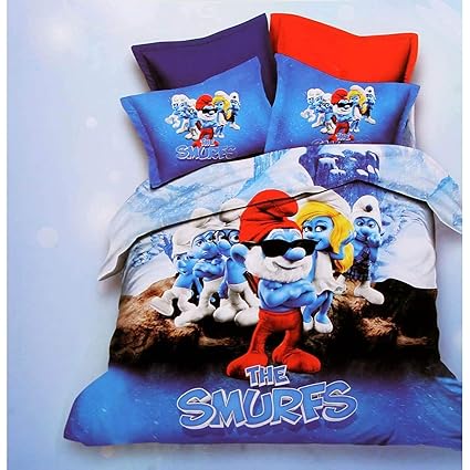 SAI-ENTERPRISES Kids / girls / boys cartoon double bedsheet set (90x100
