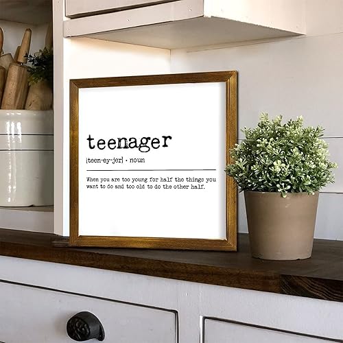 Vista 83 de Farmhouse Wall Decor Sign Smile Dictionary Definition Wood Framed Signs World Meaning Wall Art Rustic Home Decoration Smile for Kitchen Coffee Bar