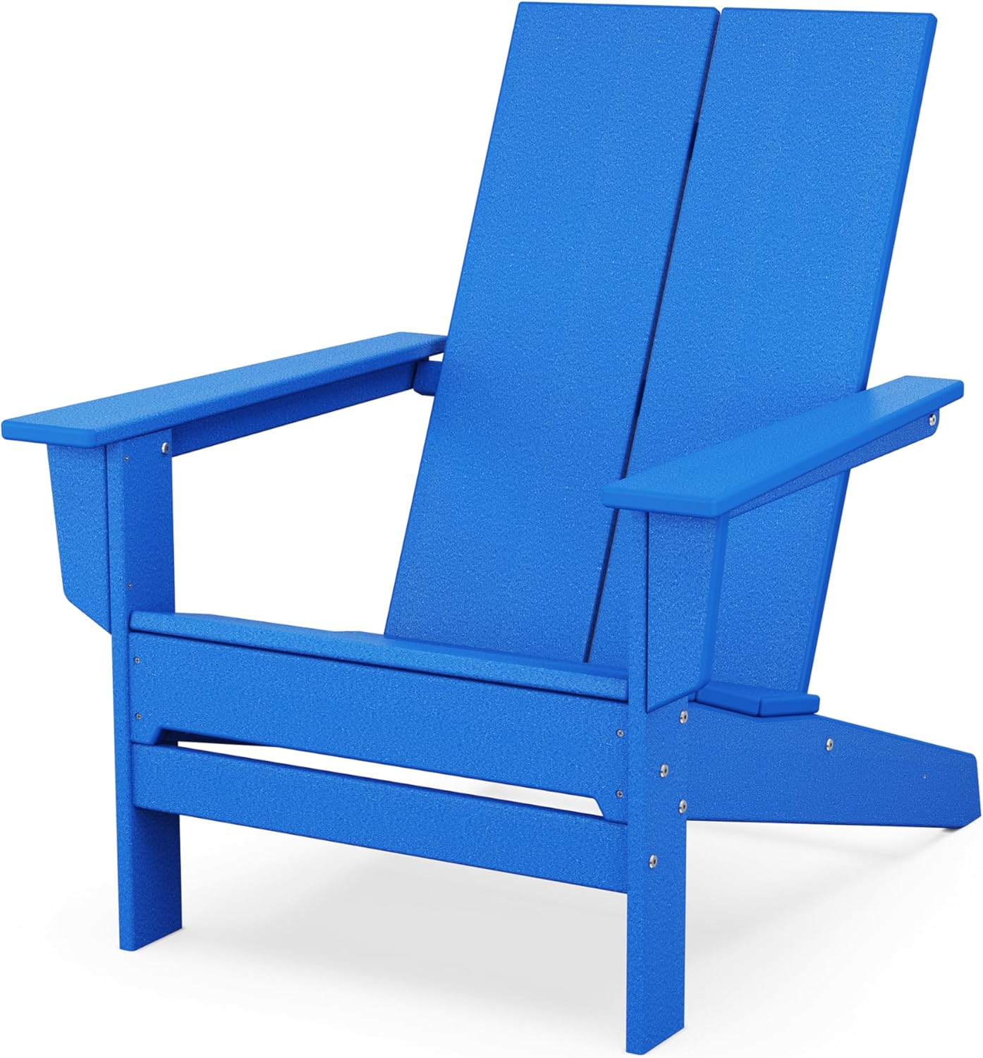 POLYWOOD Contemporary Modern Oversized Adirondack Chair in Pacific Blue