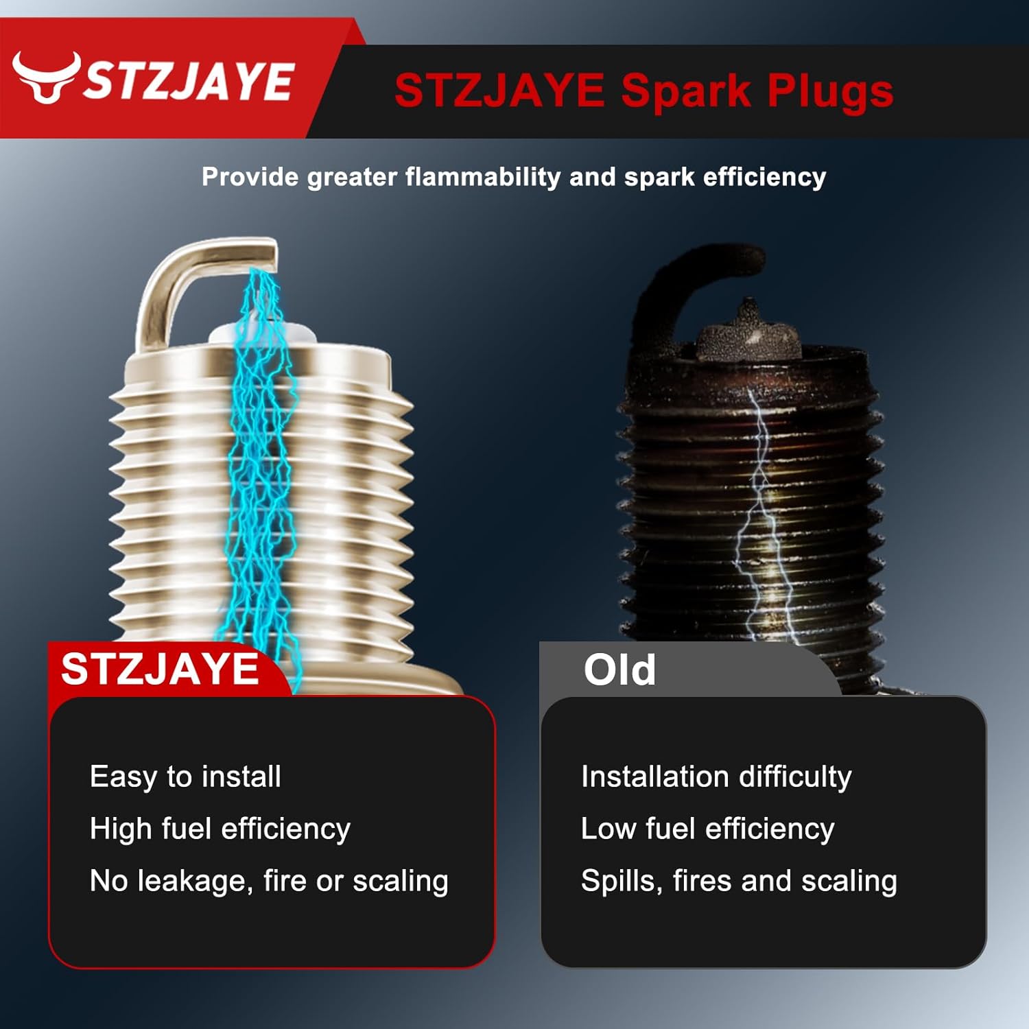 UF247 Ignition Coil Packs and Iridium Spark Plugs Kit Set of 4 Compatible with Toyota for Corolla 1999-2008,for Matrix/Vibe 03-08,for Prizm 99-02, for Celica 00-05, for Spyder 00-05 L4 1.8L